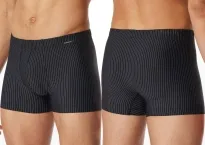 Herren Shorts SCHIESSER Pure Micro - schwarz gestreift