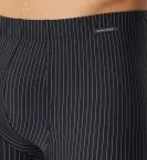 Herren Shorts SCHIESSER Pure Micro - schwarz gestreift
