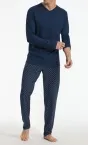 SCHIESSER Herrenschlafanzug Casual Essentials - admiralblau
