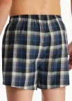 2er Pack Herren Boxershorts SCHIESSER Multipacks - blau kariert + grau