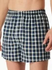 2er Pack Herren Boxershorts SCHIESSER Multipacks - blau-weiß + dunkelblau