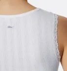 Damen Chemisette Top SCHIESSER Revival Agathe - weiß