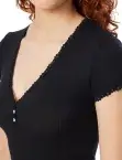 Damen Shirt kurzarm SCHIESSER Revival Agathe - schwarz