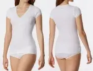 Damen Shirt kurzarm SCHIESSER Revival Agathe - weiß