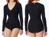 Damen-Langarmshirt SCHIESSER Revival Agathe - schwarz