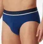 Sporty SCHIESSER men’s Rio briefs from the 95/5 series in a 3-pack with logo waistband, organic cotton and elastic single jersey quality.