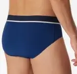 SCHIESSER 95/5 Men’s Rio Briefs 3-Pack - Blue/Black