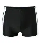SCHIESSER Men's Aqua Swim Shorts with Leg - Black