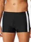 SCHIESSER Men's Aqua Swim Shorts with Leg - Black