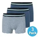 SCHIESSER Boys Shorts 95/5 3-Pack - Blue/Green
