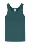 Boys’ tank tops by SCHIESSER from the 95/5 series in a 2-pack in white and green.