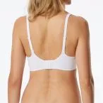 SCHIESSER Women's Soft Bra with Cups Unique Micro - White