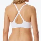 SCHIESSER Women's Soft Bra with Cups Unique Micro - White