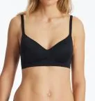 SCHIESSER Women's Soft Bra with Cups Unique Micro - Black