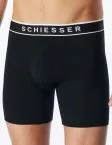 SCHIESSER Men's Long Shorts 95/5 3-Pack - Black