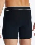 SCHIESSER Men's Long Shorts 95/5 3-Pack - Black