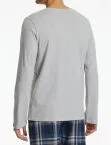 SCHIESSER Men's Long-Sleeve Round-Neck Shirt Mix+Relax - Grey
