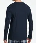 SCHIESSER Herren Langarmshirt Rundhals Mix+Relax - Blau