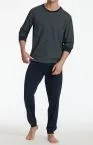 SCHIESSER Herren Schlafanzug lang Comfort Essentials - Nachtblau