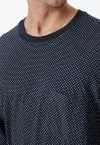 SCHIESSER Herren Schlafanzug lang Comfort Essentials - Nachtblau
