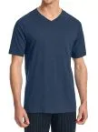 SCHIESSER Herren T-Shirt V-Ausschnitt Mix+Relax - Royalblau