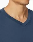 SCHIESSER Herren Langarmshirt V-Ausschnitt Mix+Relax - Royalblau