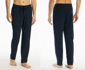 SCHIESSER Herren Schlafhose lang Mix+Relax - Dunkelblau
