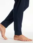 SCHIESSER Men's Long Pyjamas Fine Interlock Checkered - Midnight Blue