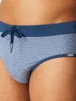 SCHIESSER Men's Swim Brief Komfort Aqua - Blue