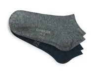 SCHIESSER Men's Sneaker Socks 95/5 Twin Pack - Multicolour