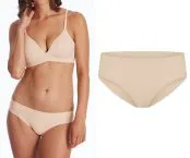 SCHIESSER Damen Seamless-Slip Invisible Cotton - Sand