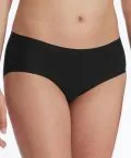 SCHIESSER Damen Seamless-Panty Invisible Cotton - Schwarz