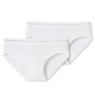 SCHIESSER Mädchen Panties 2er-Pack Long Life Rib - Weiß