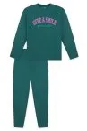 SCHIESSER Mädchen Schlafanzug lang Teens Nightwear - Grün – Ansicht 2