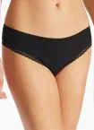 SCHIESSER Damen 3PACK Cheeky String - Schwarz – Ansicht 3