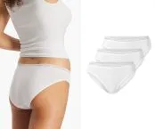 Weiße Damen-Rio-Slips aus SCHIESSER Modern Multipacks