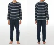 Nachtblau-weißer Jungen-Schlafanzug aus der SCHIESSER Serie Nightwear