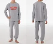 Grau melierter Jungen-Schlafanzug aus der SCHIESSER Nightwear Serie