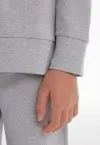 SCHIESSER Jungen Schlafanzug lang Sweatware - Grau meliert – Ansicht 4