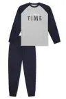SCHIESSER Jungen Schlafanzug Nightwear - Grau, Dunkelblau – Ansicht 2