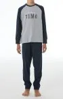 SCHIESSER Jungen Schlafanzug Nightwear - Grau, Dunkelblau – Ansicht 3