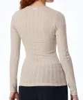 SCHIESSER Damen Langarmshirt Revival Agathe - Grau meliert – Ansicht 2