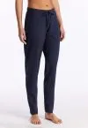 SCHIESSER Damen Loungehose Mix+Relax mit Bündchen - Dunkelblau – Ansicht 2
