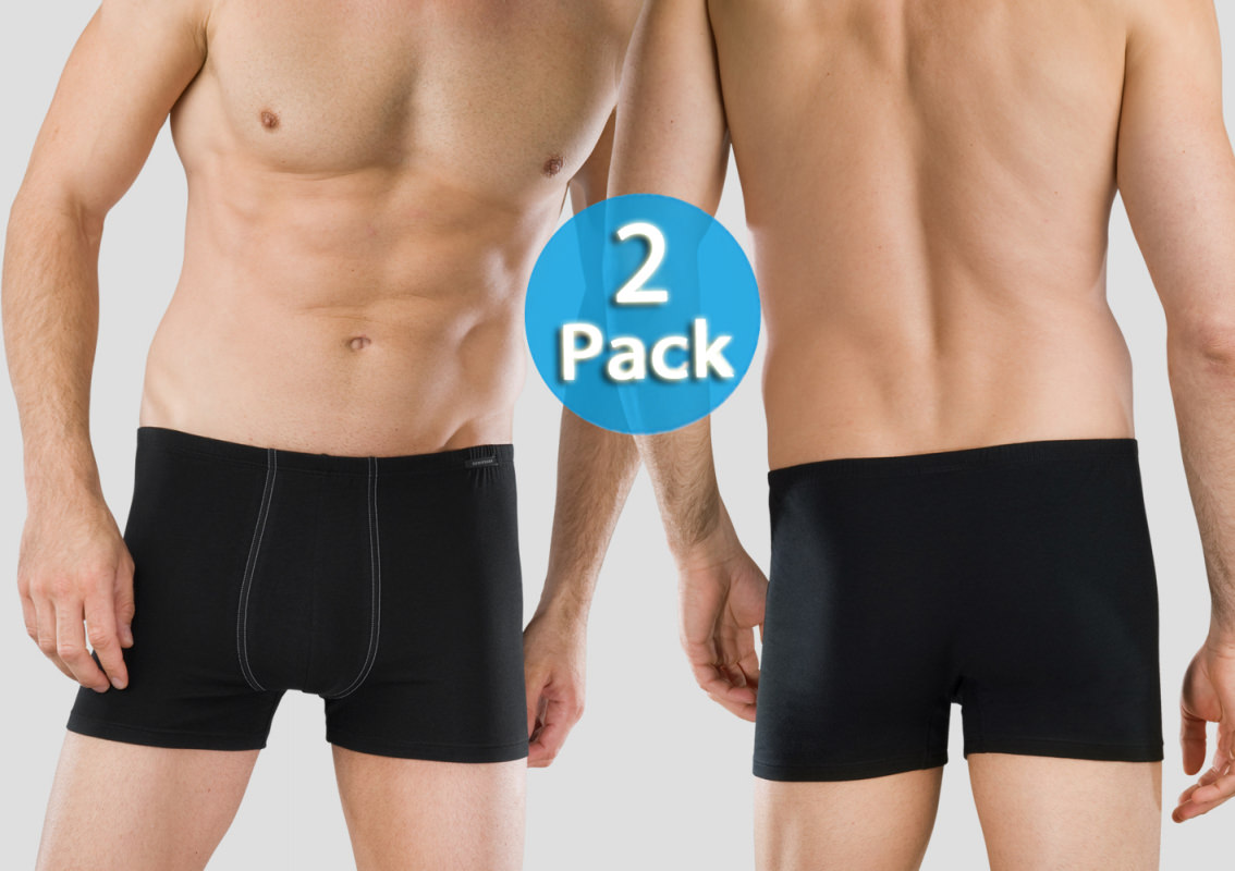 Shorts Essential 2er Pack - schwarz