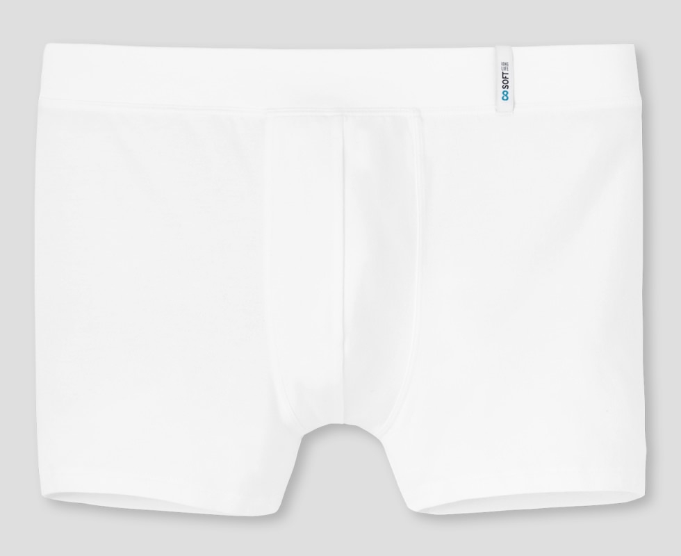 Schiesser Unterwäsche Shorts Atmungsaktiv und Weich - Long Life Soft Men's Boxer Shorts (1-Pack), Blue-Black_149045, XL