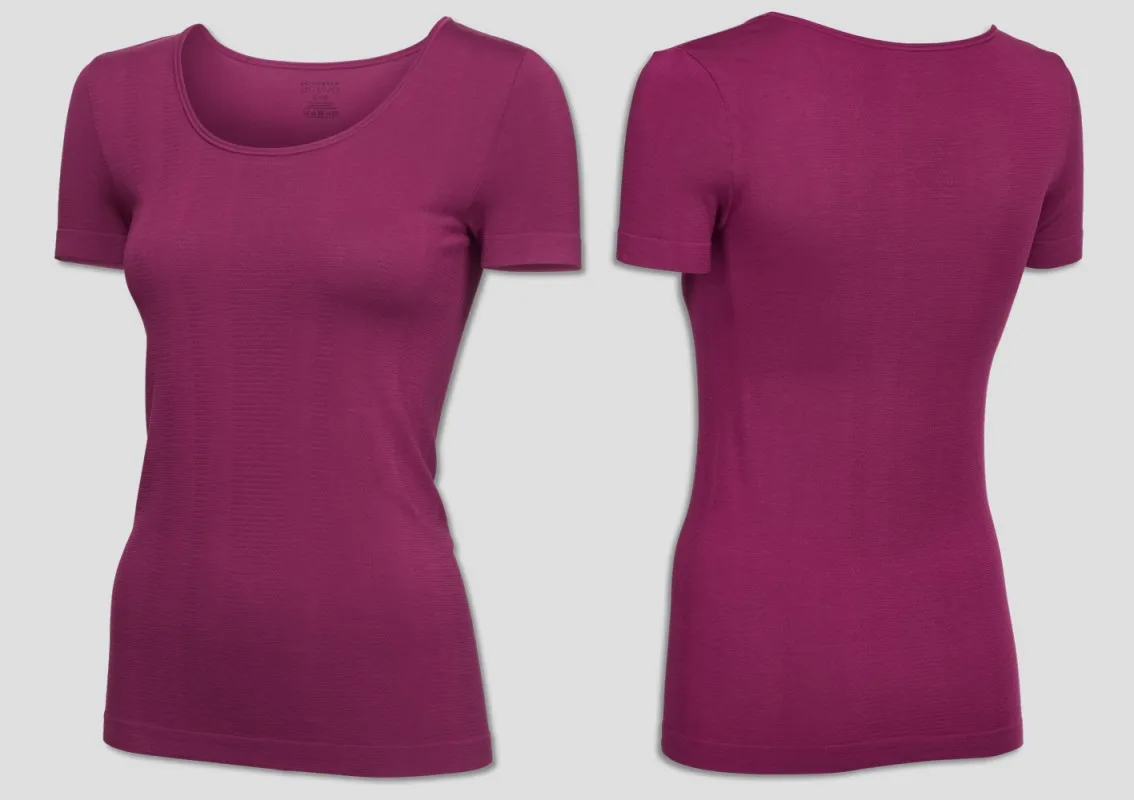 Ladies Shirt 1/2 SCHIESSER Active Mesh Bamboo - red berry