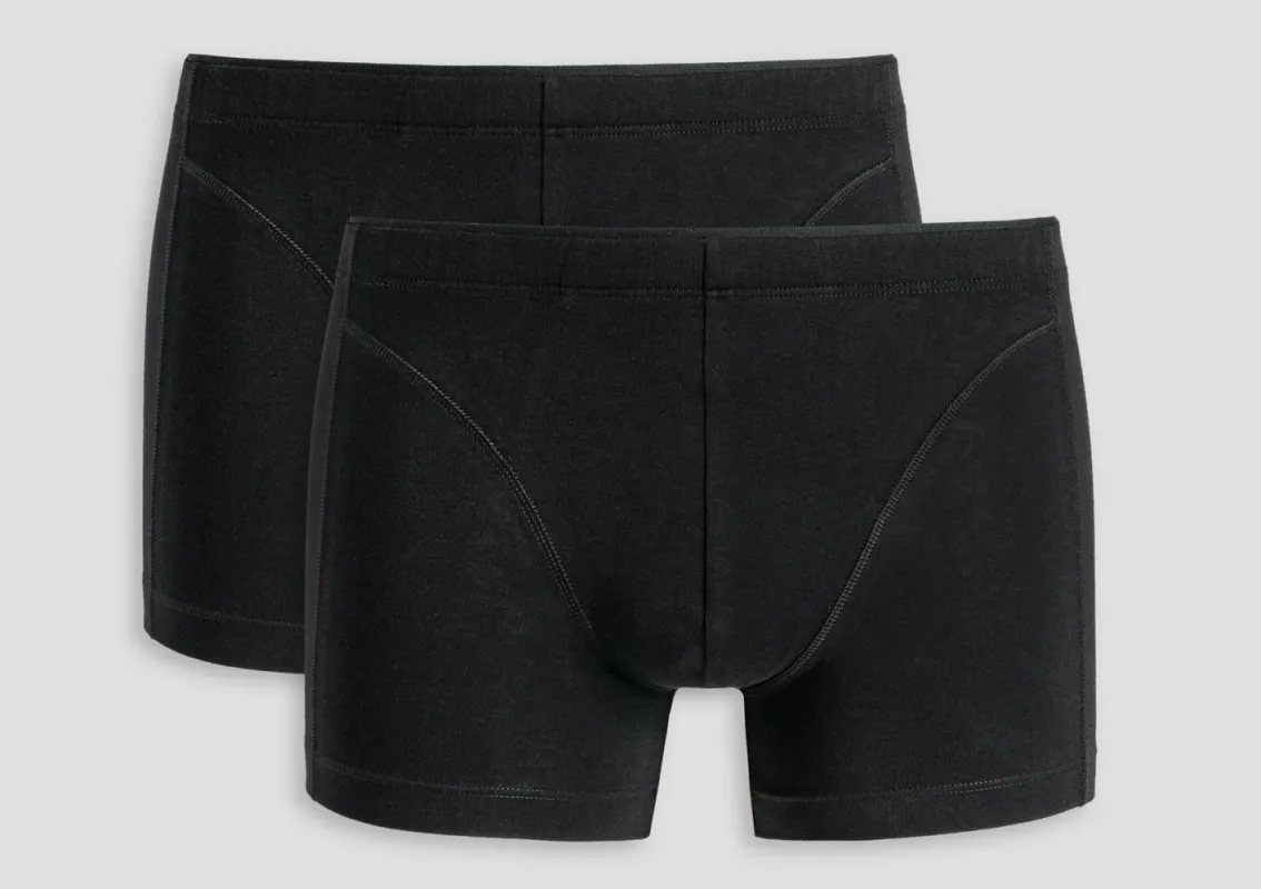 2-Pack Men's Cyclist Boxer Biefs Schiesser XPRESS - black