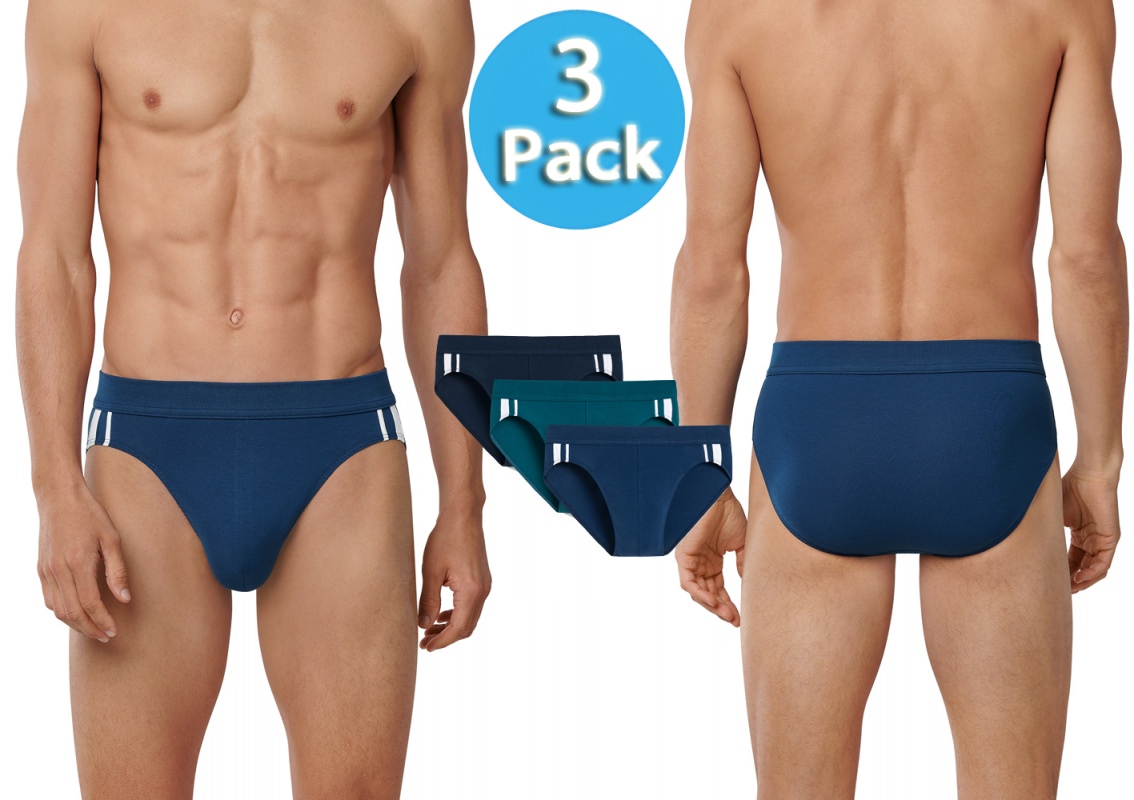 3-Pack of Men's Rio Briefs SCHIESSER 95/5 -3-color -20%