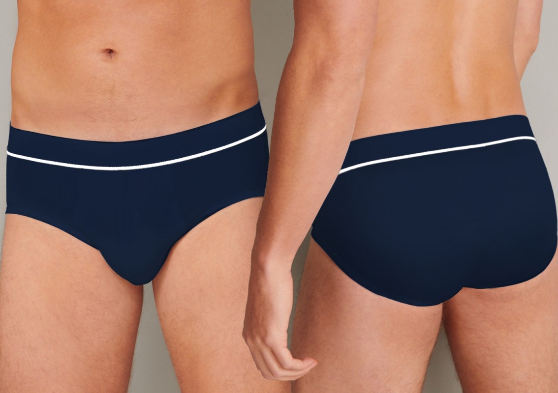 Schiesser Mens Brief Navy