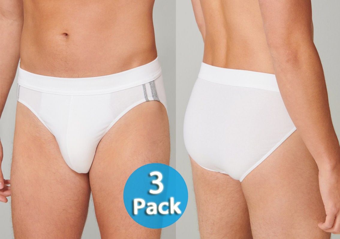 3-Pack of Men's Rio Briefs SCHIESSER 95/5 -white -20%